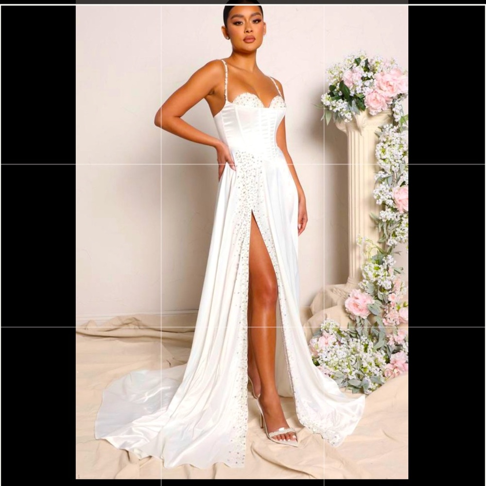 Studded White gown